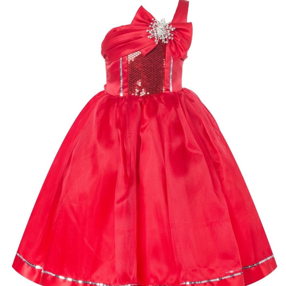 Girl Dress Sleeveless Sequin Wedding Holiday Pageant Dance Flower Girl Dress
